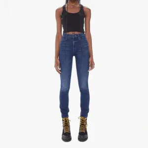 Mother The Looker High Rise Jeans in The Missing Hour Dark Wash Size 27