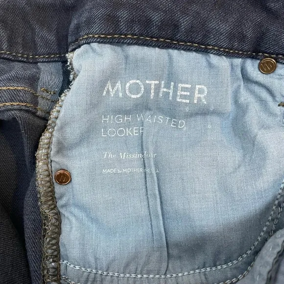 Mother The Looker High Rise Jeans in The Missing Hour Dark Wash Size 27