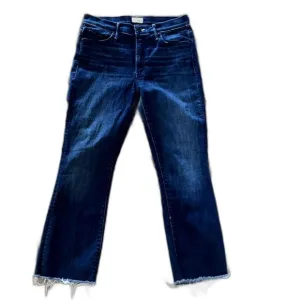 Mother Women's The Insider Ankle Cross Your Fingers Bootcut Jeans Blue Size 29