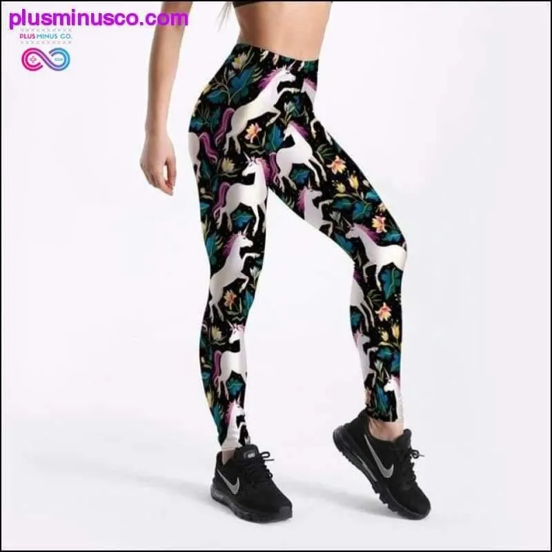 New 2018 Red Rose Print Elastic Women Leggings Blue Green 3D