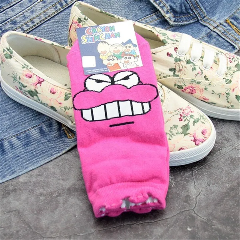 New 4 Pack Crayon Shin Chan Ankle Socks, Adults Sz 5-10