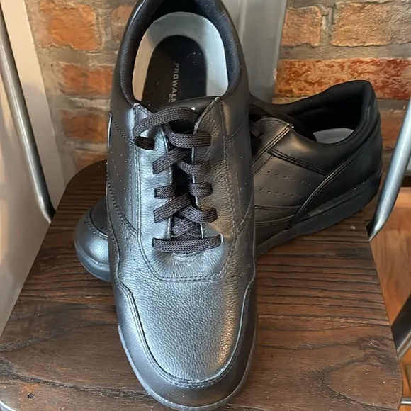 NEW | Rockport Mens Prowalker MR7108W Black Leather Size 12‎ Wide