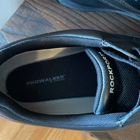 NEW | Rockport Mens Prowalker MR7108W Black Leather Size 12‎ Wide