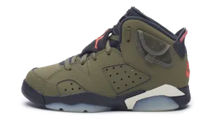 Nike Jordan 6 Retro x Travis Scott PS (CQ3565-200) Preschool Size 11C-3Y