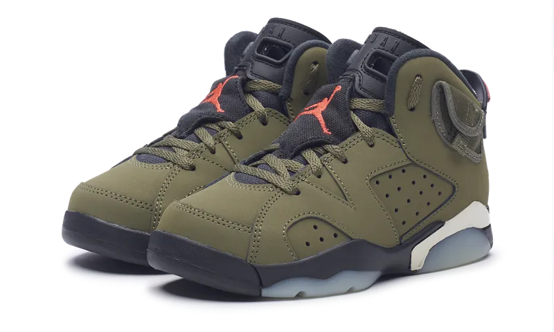 Nike Jordan 6 Retro x Travis Scott PS (CQ3565-200) Preschool Size 11C-3Y
