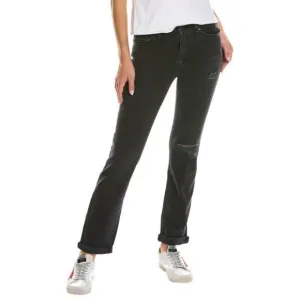 NWT Hudson Nico Mid Rise Straight Ankle Jeans sz 25 Black Ash Destruct Stretch