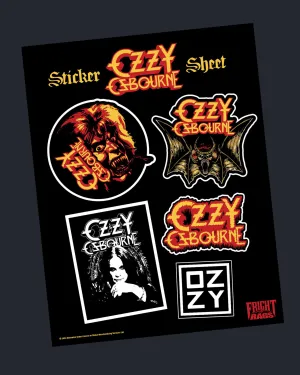 Ozzy Osbourne Vinyl Sticker Sheet