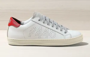 P448 Mens John White / Red