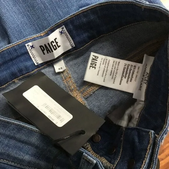 Paige Atley Ankle Flare Jeans Altman 23