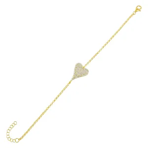 Pavé Heart Bracelet