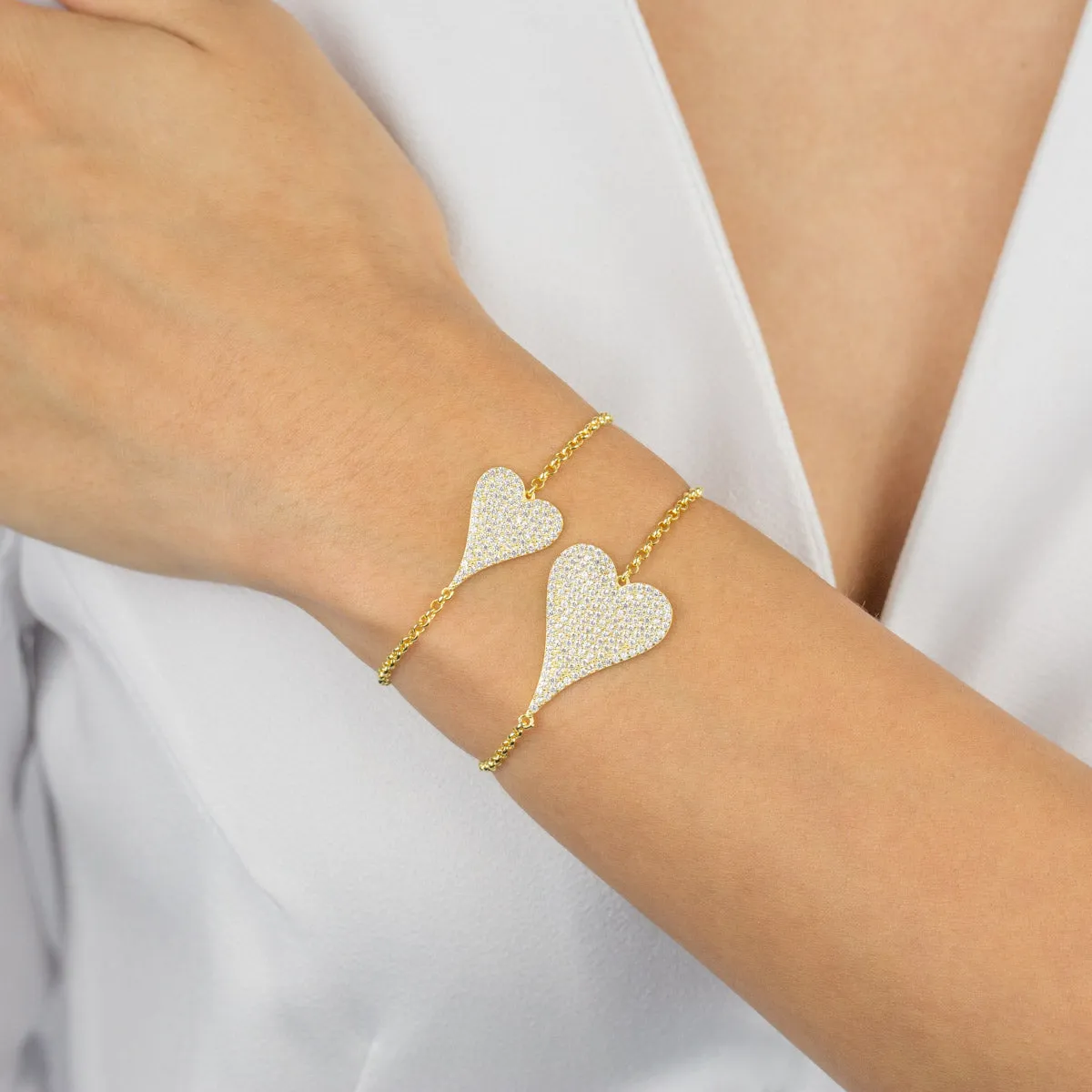 Pavé Heart Bracelet