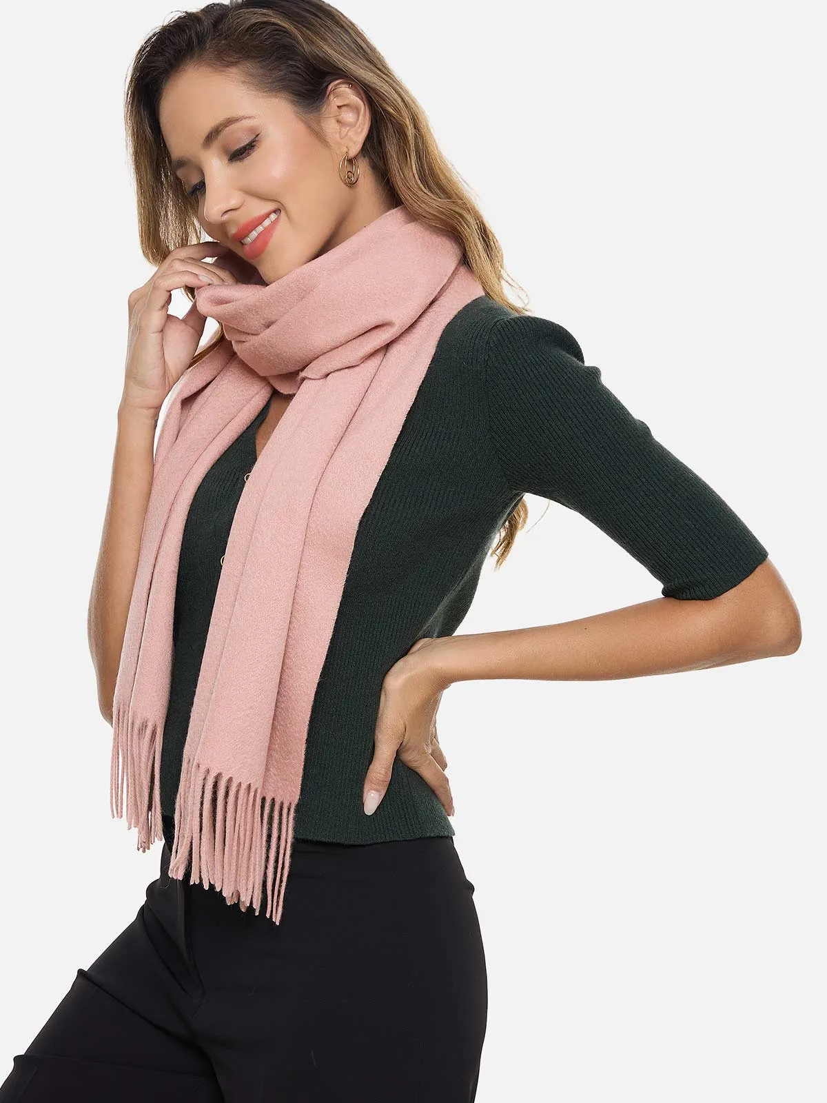Pink Cashmere Scarf