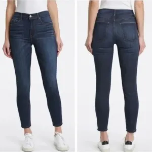 Pistola High Rise Ankle Skinny Jeans Dark Wash Stretch Denim Size 33