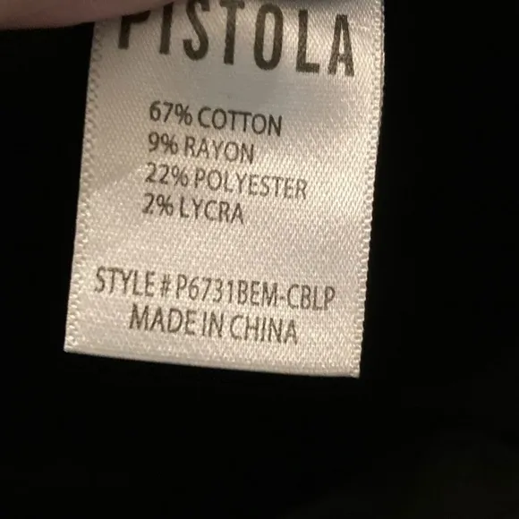 Pistola NWT Size 31 Aline Black Coated Ankle Jean High Rise Skinny New 178$