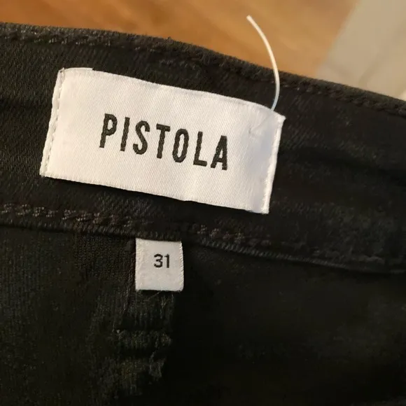 Pistola NWT Size 31 Aline Black Coated Ankle Jean High Rise Skinny New 178$