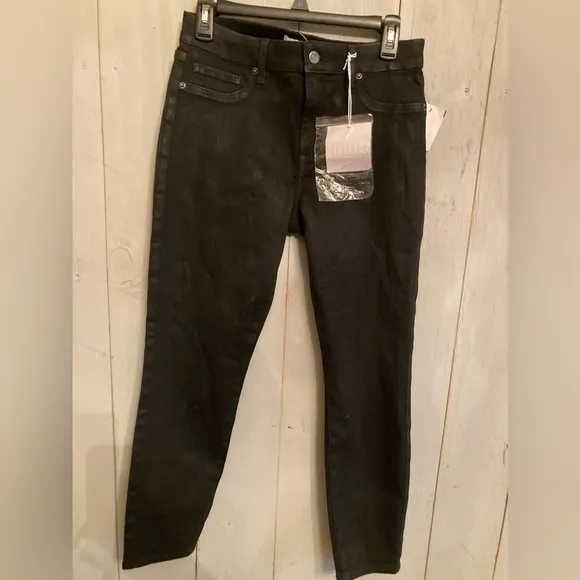 Pistola NWT Size 31 Aline Black Coated Ankle Jean High Rise Skinny New 178$