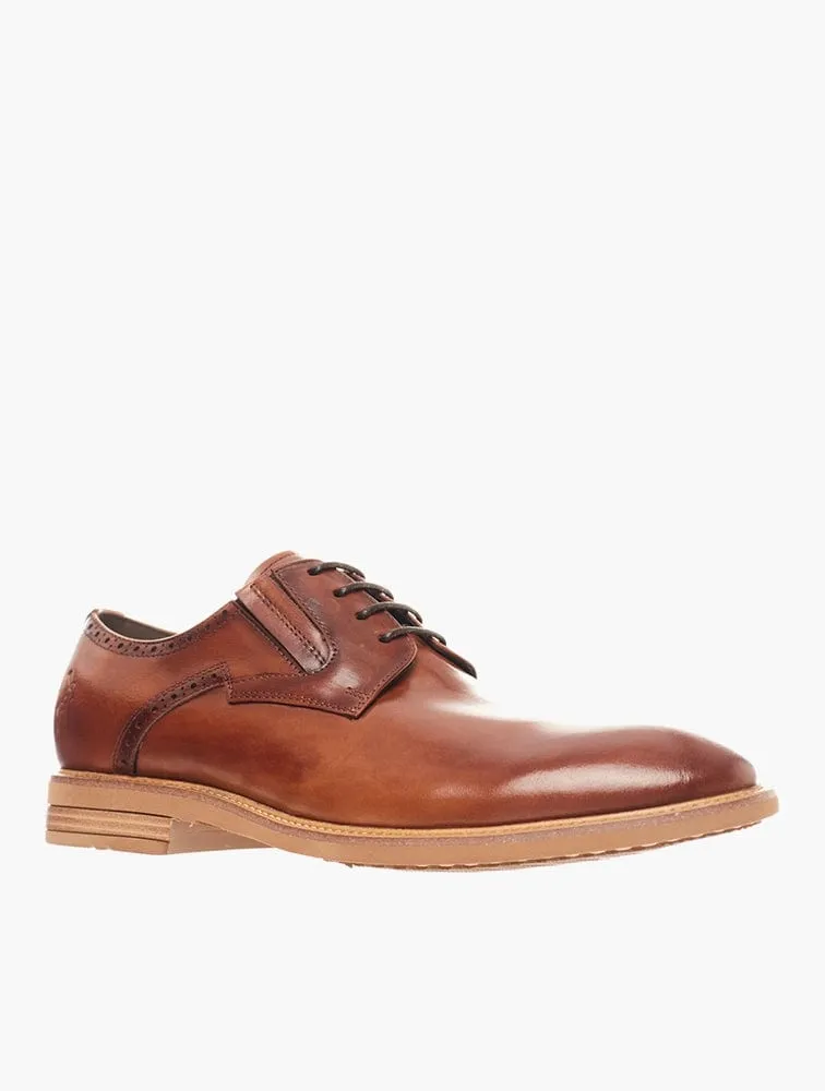 Polo Half Brogue Gibson Lace Up Cognac