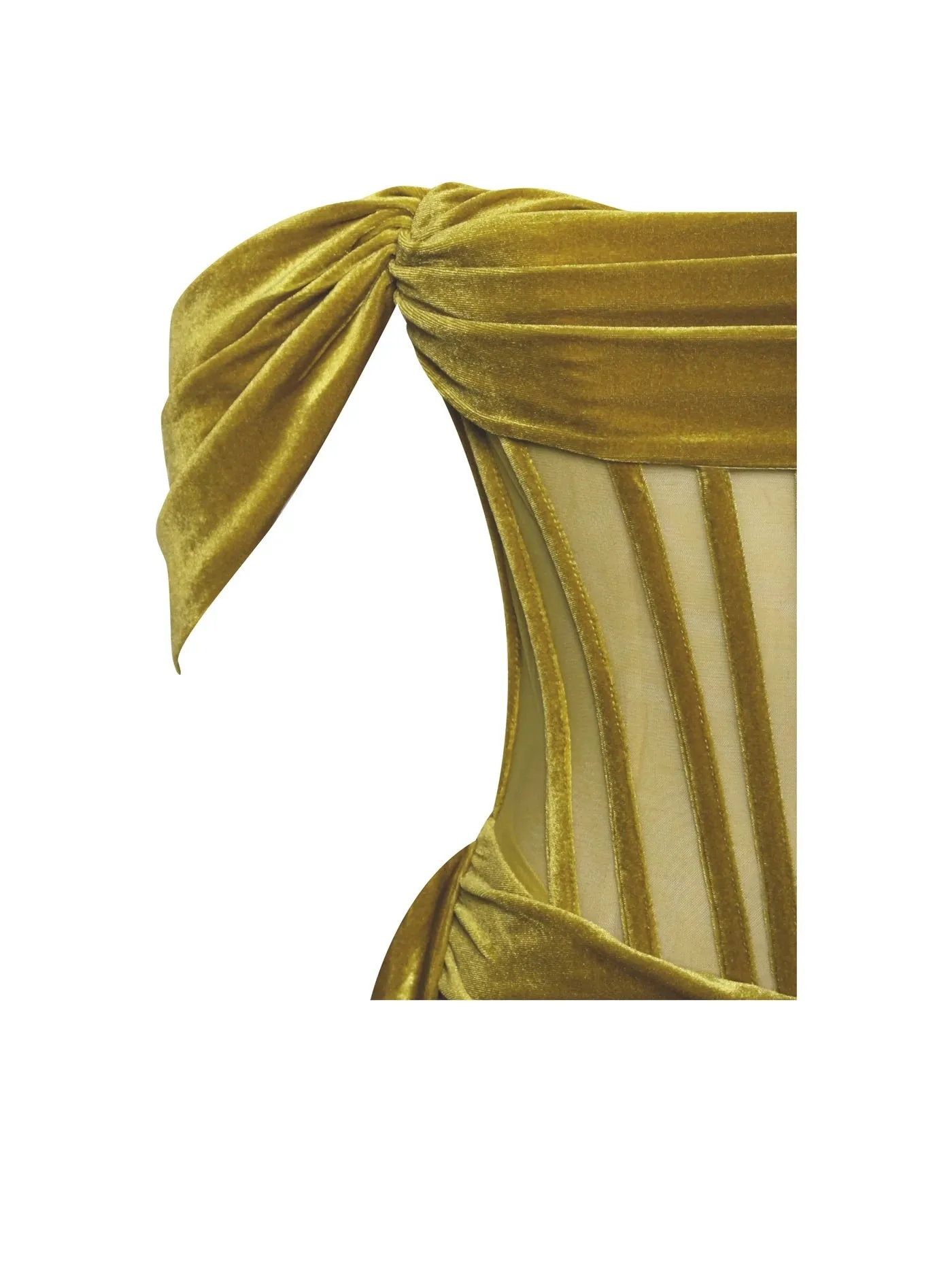 PRE-ORDER Valentina Corset Dress x Gold