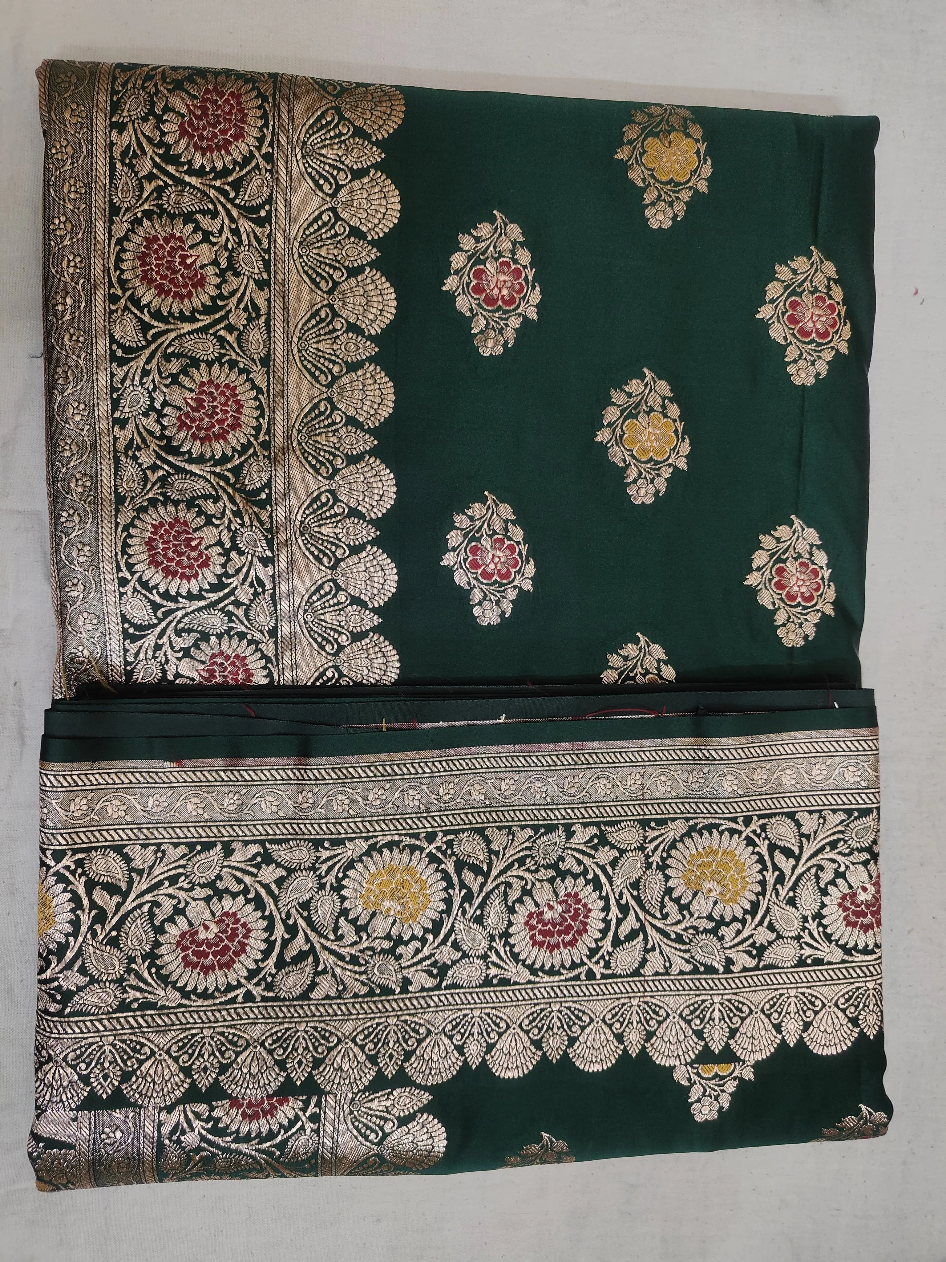 Pure Designer Mashru Silver Zari Satin Silk banarasi zari work  Saree