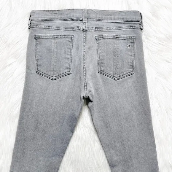Rag &amp; Bone Gray Full Length Ankle Skinny Jeans