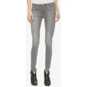 Rag &amp; Bone Gray Full Length Ankle Skinny Jeans