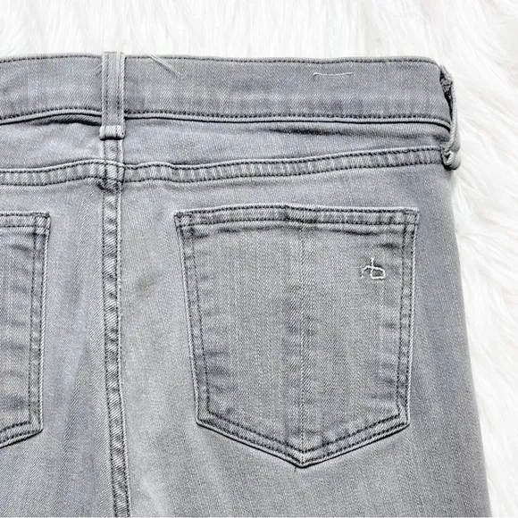 Rag &amp; Bone Gray Full Length Ankle Skinny Jeans