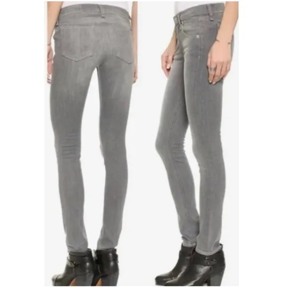 Rag &amp; Bone Gray Full Length Ankle Skinny Jeans