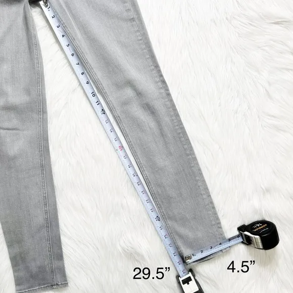 Rag &amp; Bone Gray Full Length Ankle Skinny Jeans