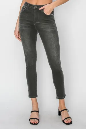 RDP5814 - Vintage Black Ankle Skinny Jeans