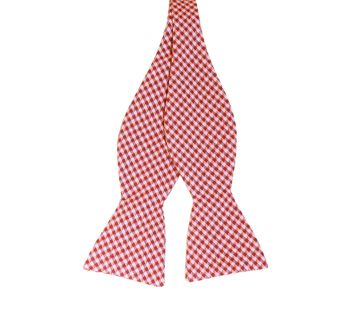Red Gingham Bow Tie