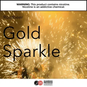 RELX Pods: Gold Sparkle