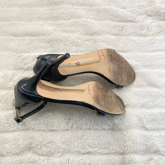 Sam Edelman Ankle Strap Heels Black Size 8.5