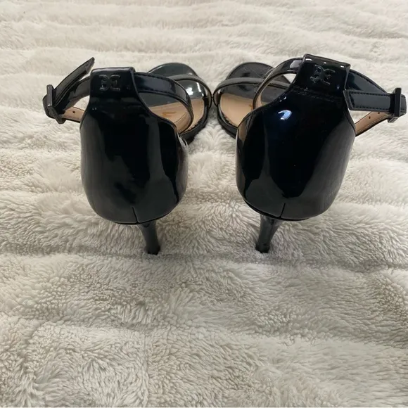 Sam Edelman Ankle Strap Heels Black Size 8.5