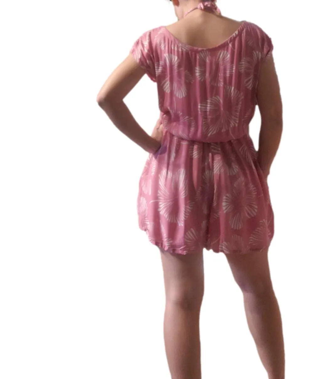 Secret Beach - Romper- New Hibiscus - Rapture Rose / Orchid Mist