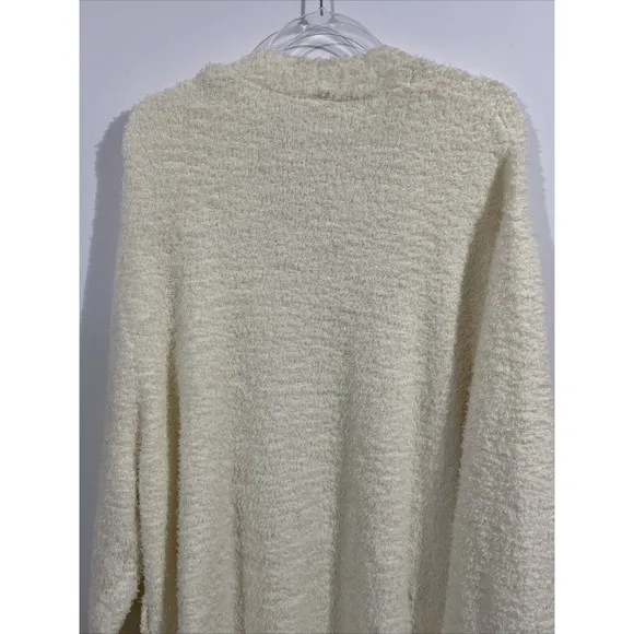 SKIMS Cozy Knit Robe Bone With Pockets Size 4X/5X Comfy Loungewear Long No Belt