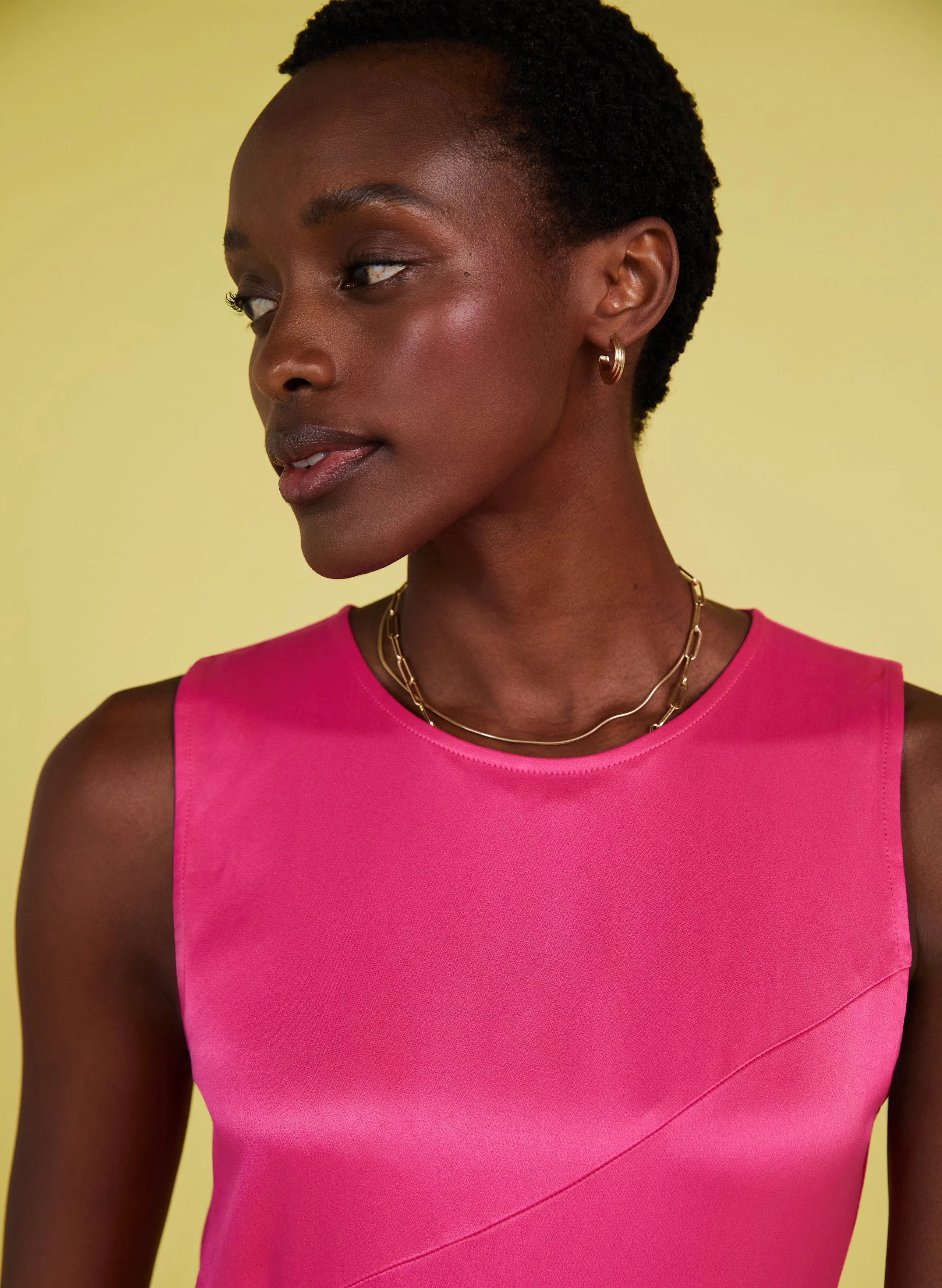 Soleil Ecojilin Dress | Hyper Pink