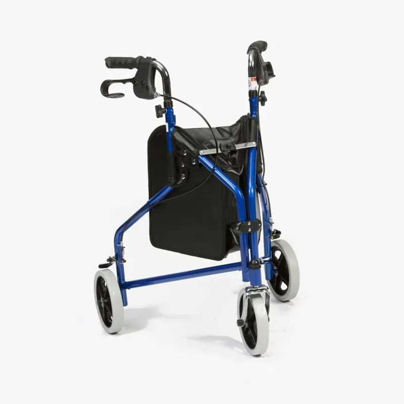 Steel Tri Walker with Bag | Blue