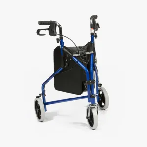 Steel Tri Walker with Bag | Blue