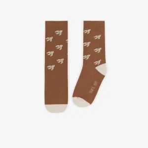The Bird Socks - Brown - KIDS