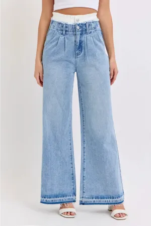 The Double Waistband High-Rise Wide Leg Jean