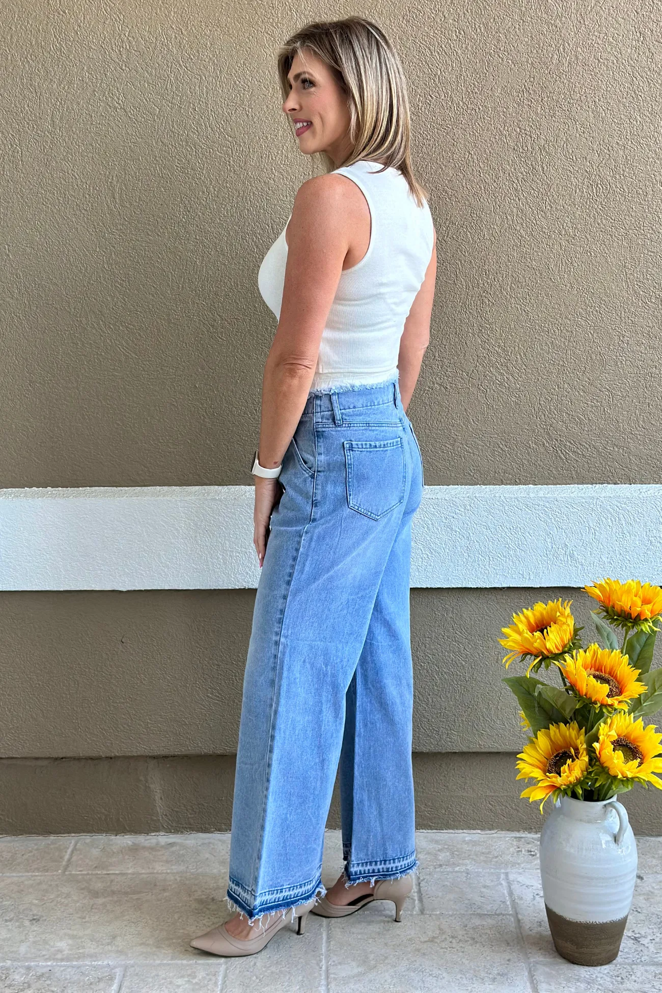 The Double Waistband High-Rise Wide Leg Jean