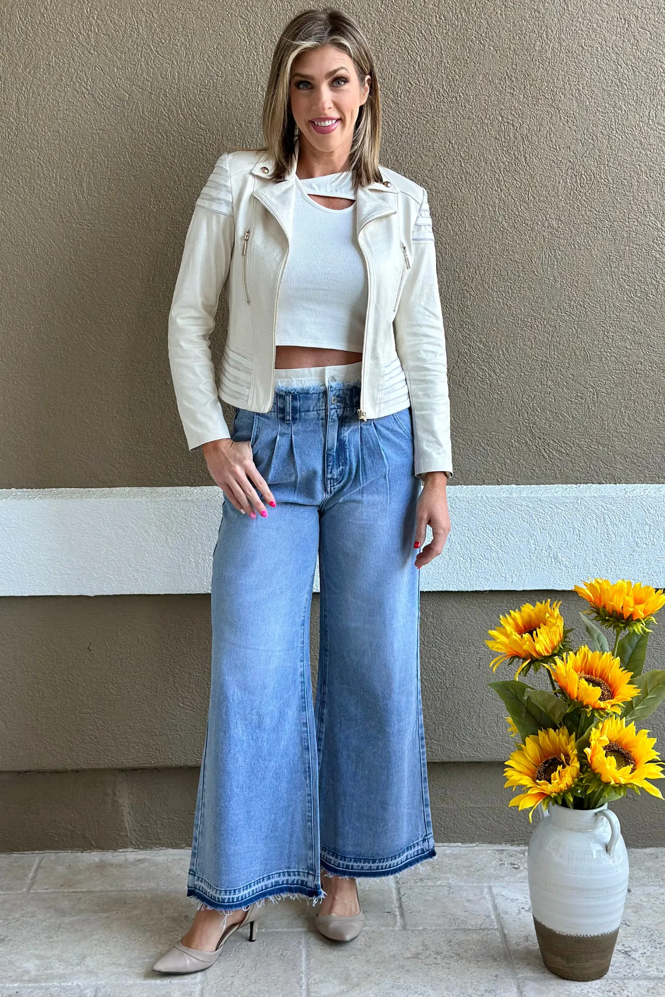 The Double Waistband High-Rise Wide Leg Jean