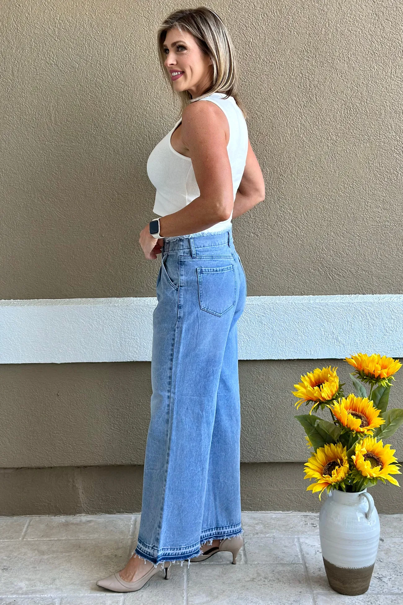 The Double Waistband High-Rise Wide Leg Jean
