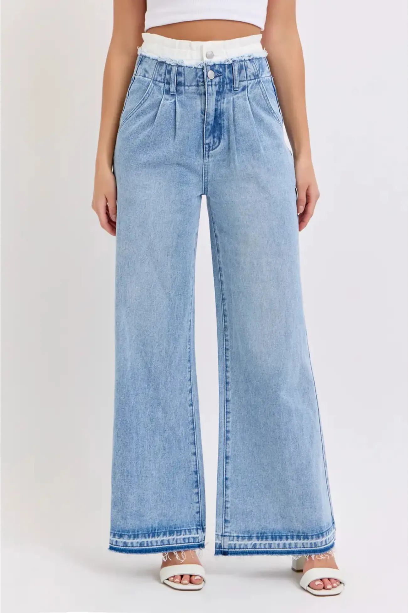The Double Waistband High-Rise Wide Leg Jean