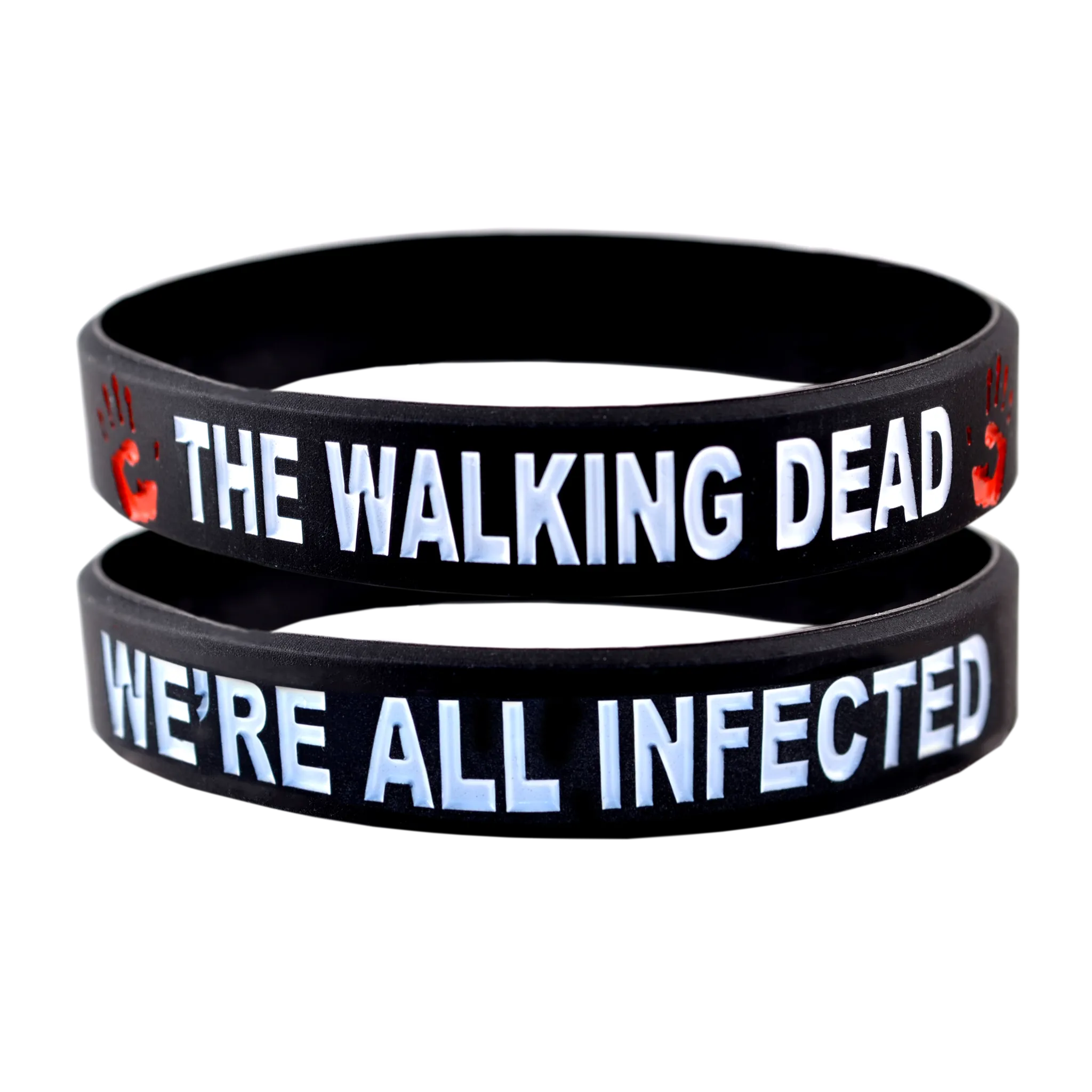 The Walking Dead Bracelet We're All Infected Wristband - 2 Pack