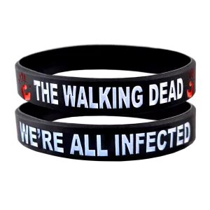 The Walking Dead Bracelet We're All Infected Wristband - 2 Pack