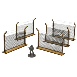 The Walking Dead Chain Link Fences Scenery Set