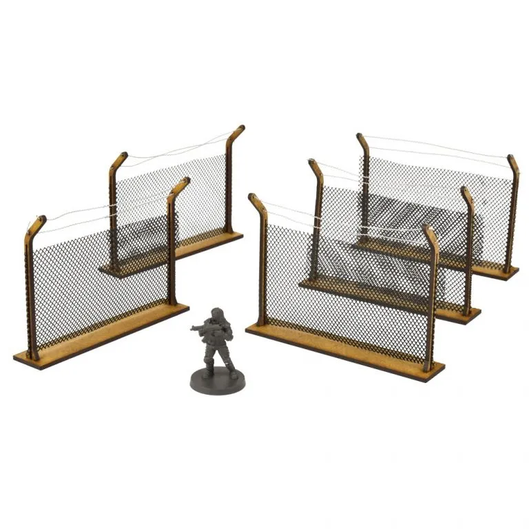 The Walking Dead Chain Link Fences Scenery Set