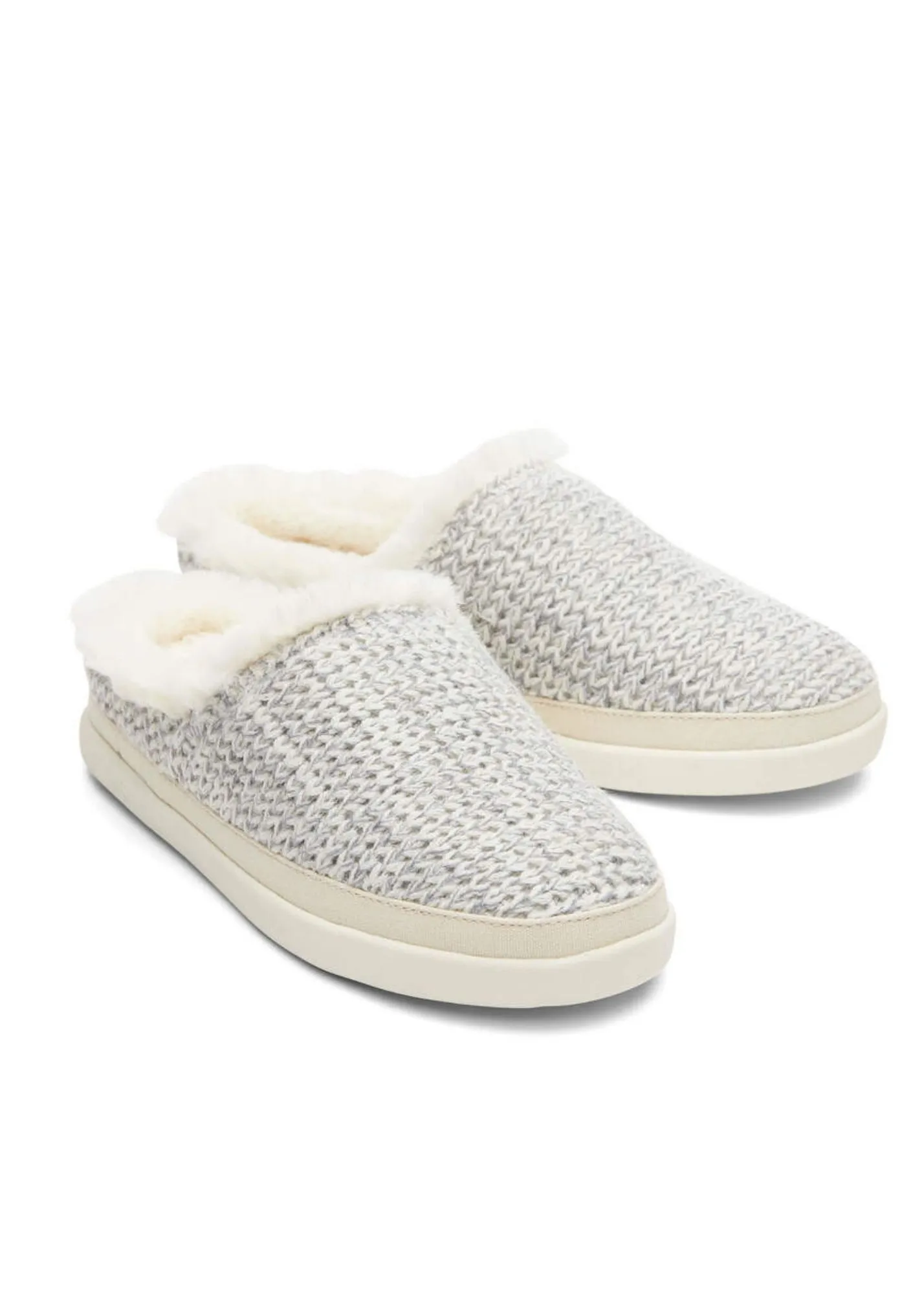 Toms® Gray Sweater Knit Slippers - FINAL SALE