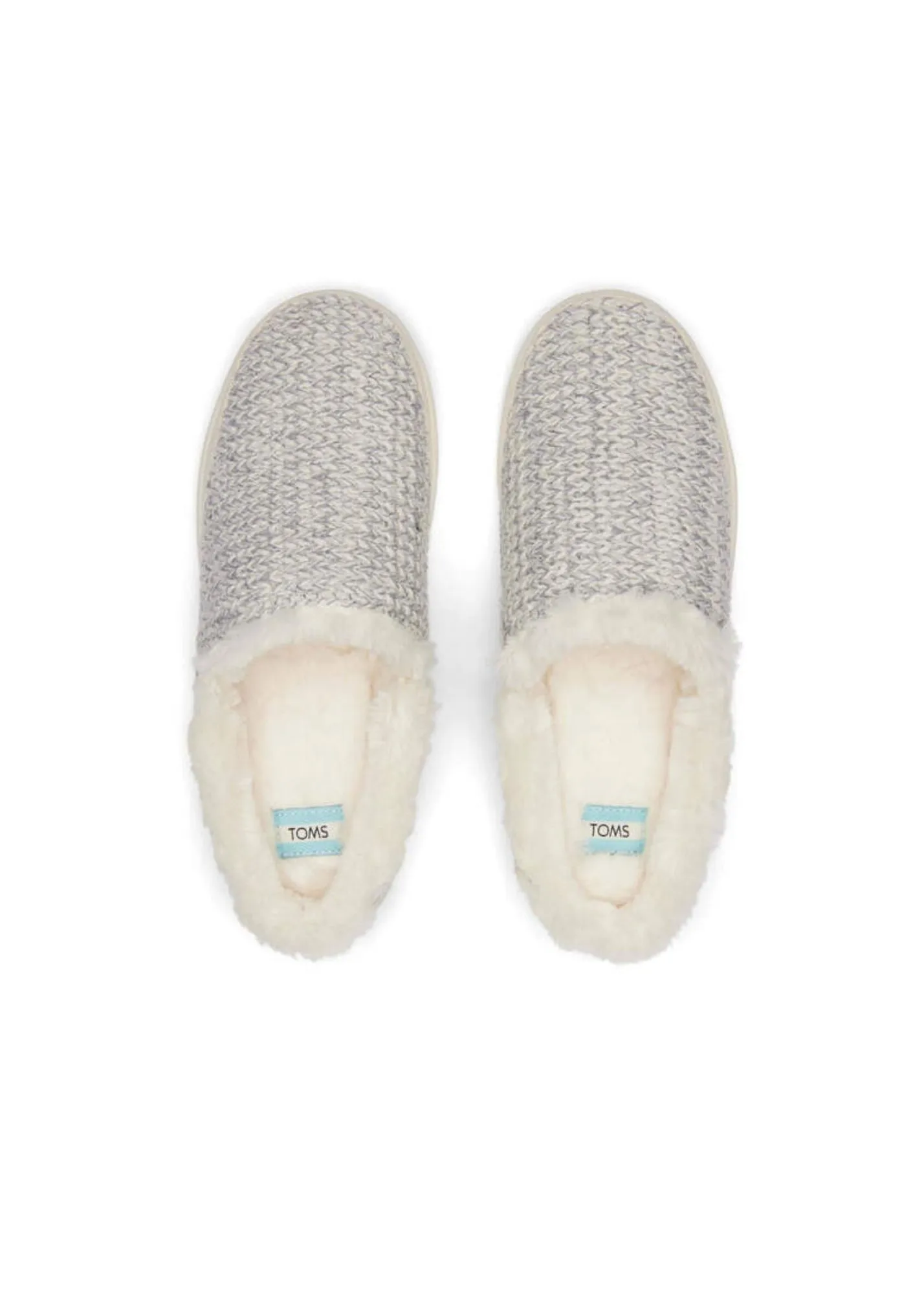Toms® Gray Sweater Knit Slippers - FINAL SALE